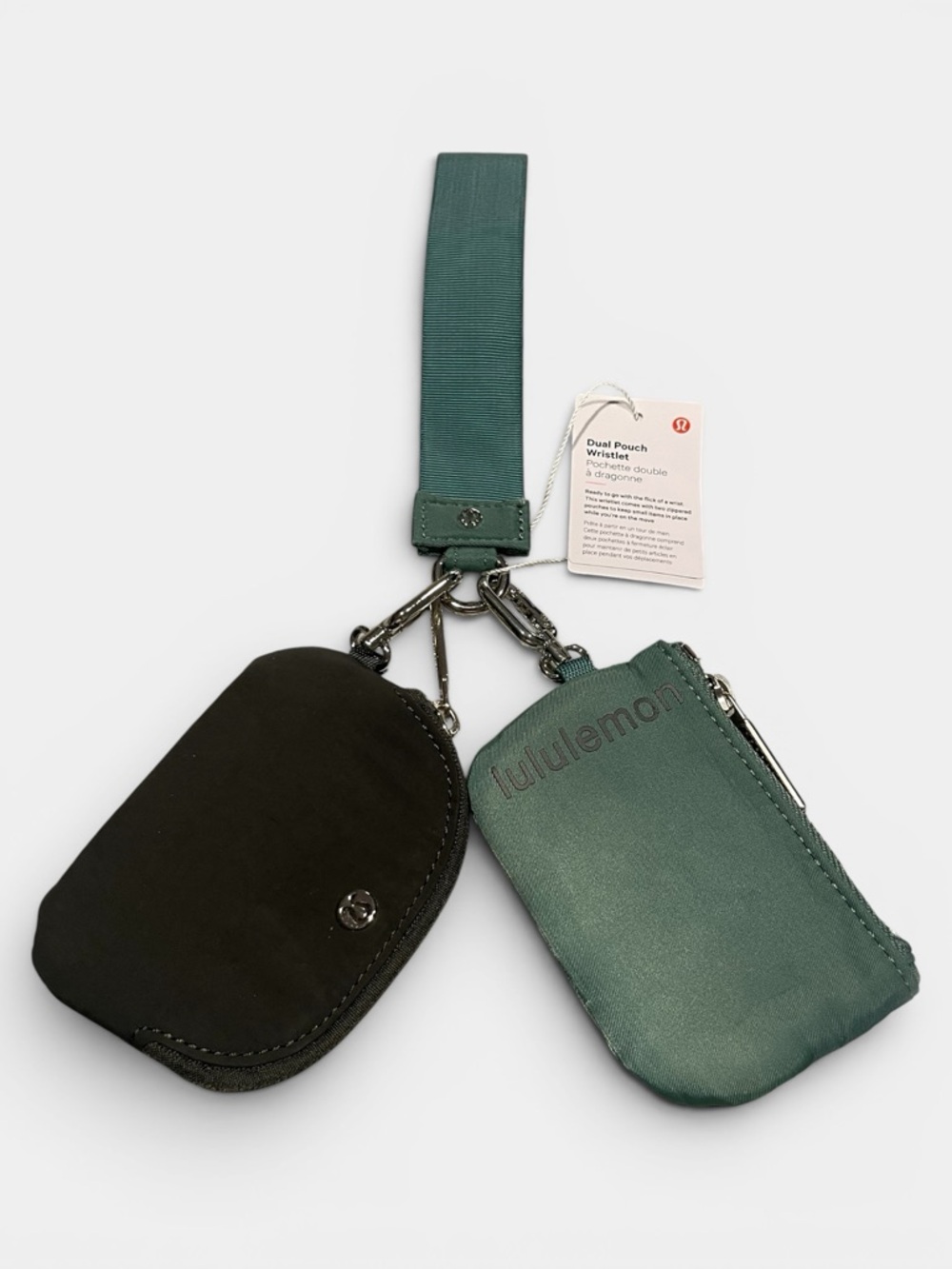 lululemon athletica Dual Pouch Wristlet in Teal and Olive